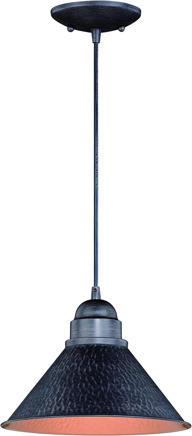 Outland 10" Outdoor Pendant Light Aged Iron