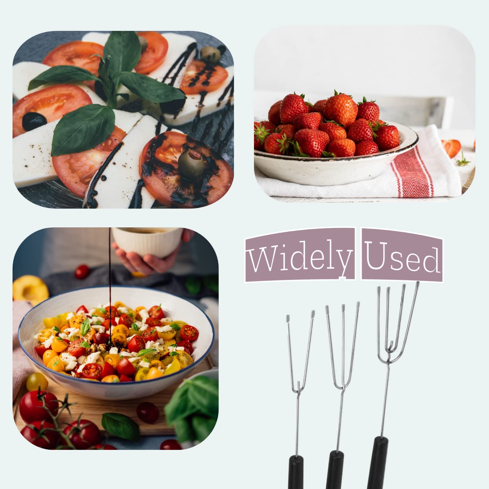 10Pcs Chocolate Dipping Tool Candy Dipping Forks Fondue Forks Chocolate Dipping Set Baking Supplies Cooking Decoration Spoon DIY Art, for Handmade Chocolates, Pralines and Truffles