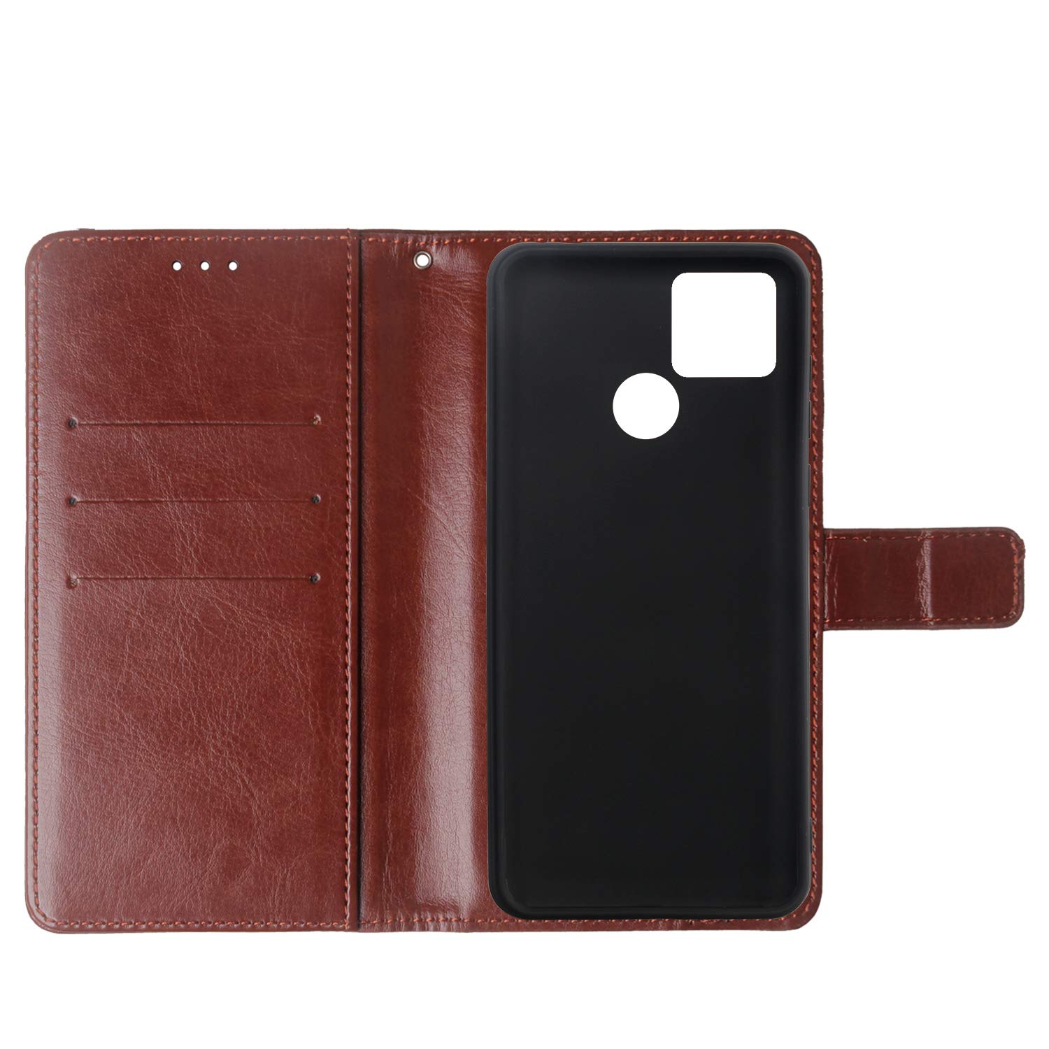 Lankashi Custodia Portafoglio in PU Pelle Caso Guscio Protettiva Cover con Porta Carte Skin Case per Mediacom PhonePad B500 5 (Wolf Design