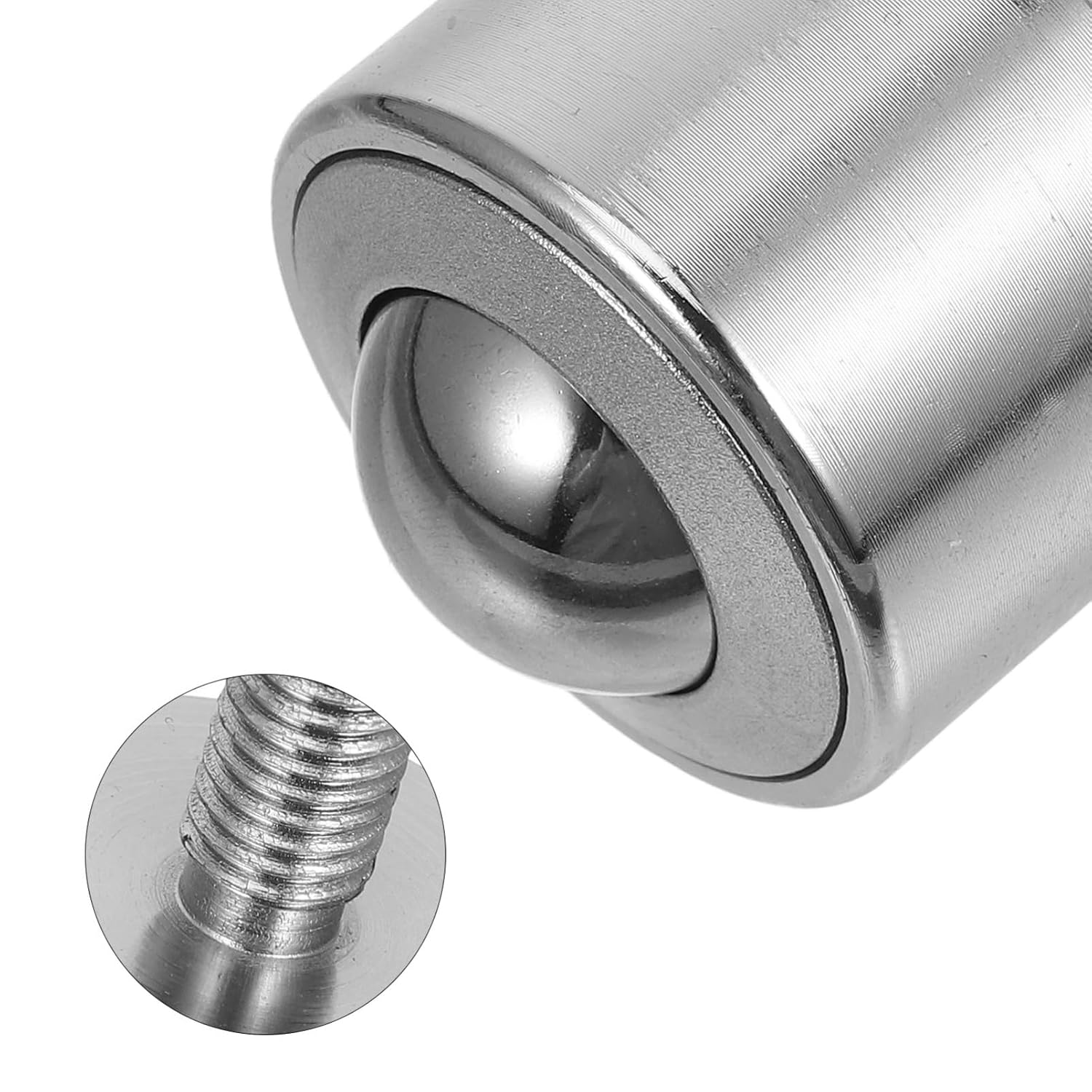 GLEAVI Industrial Ball Casters Threaded Ball Transfer Bearing Steel Roller Feeder Rolling Transfer Appliance Rollers