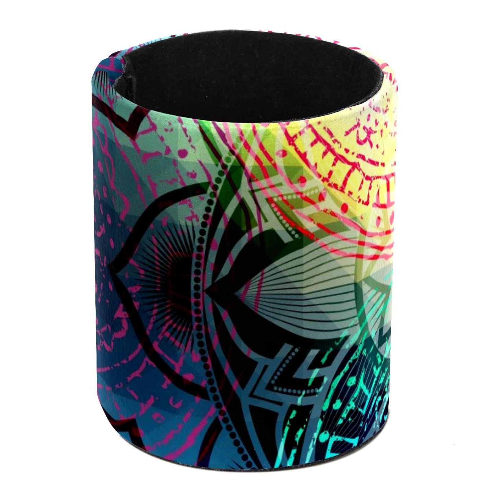 Eslifey Pen Holder Round Pencil Holder for Desk, Tie Dye Pen Pot Pen Cup Makeup Brushes Holder Stand Display Desk Stationery Organiser for Home Office School