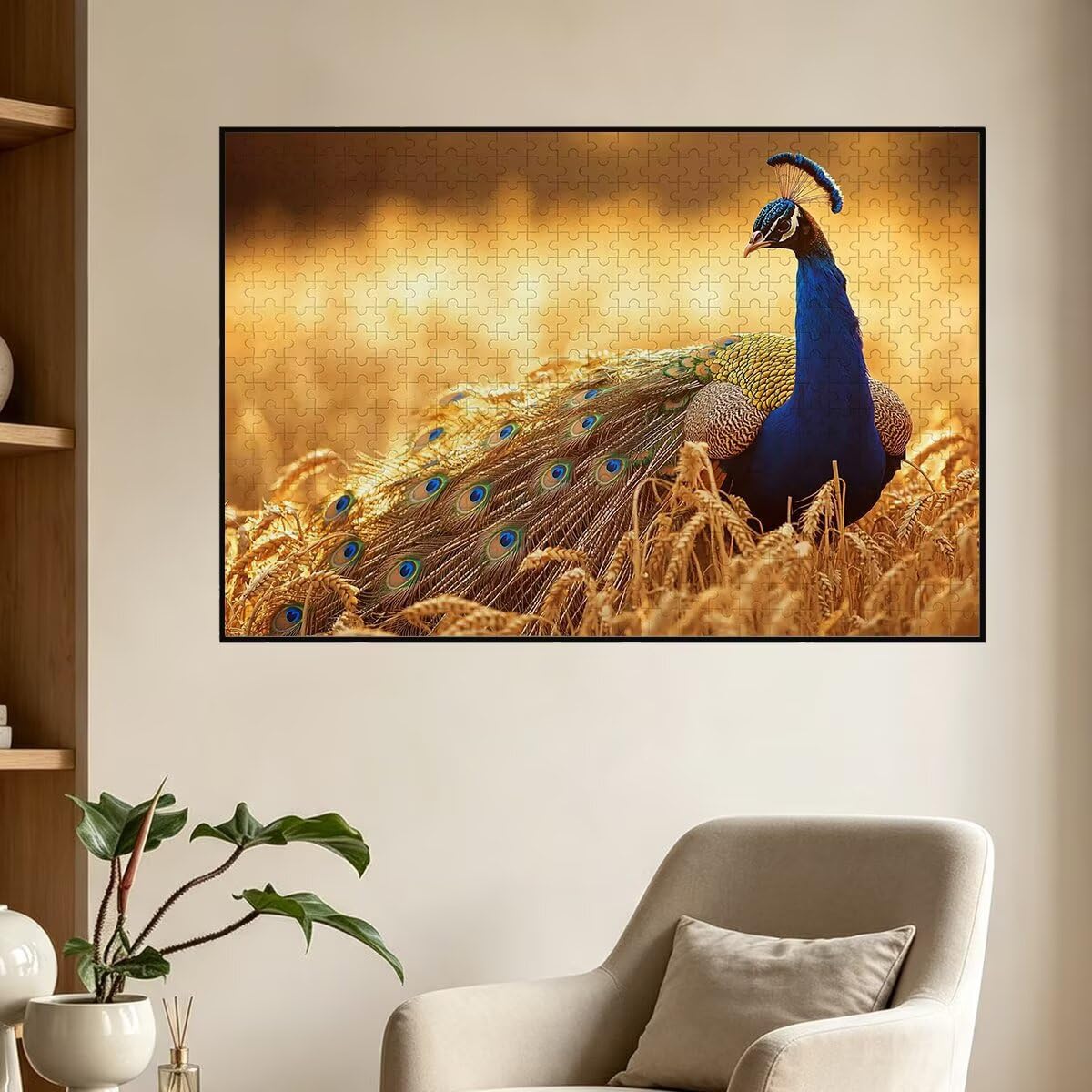 Puzzle 1500 sztuk paw, puzzle ziarna, drewniane puzzle, 87 x 57 cm -1246