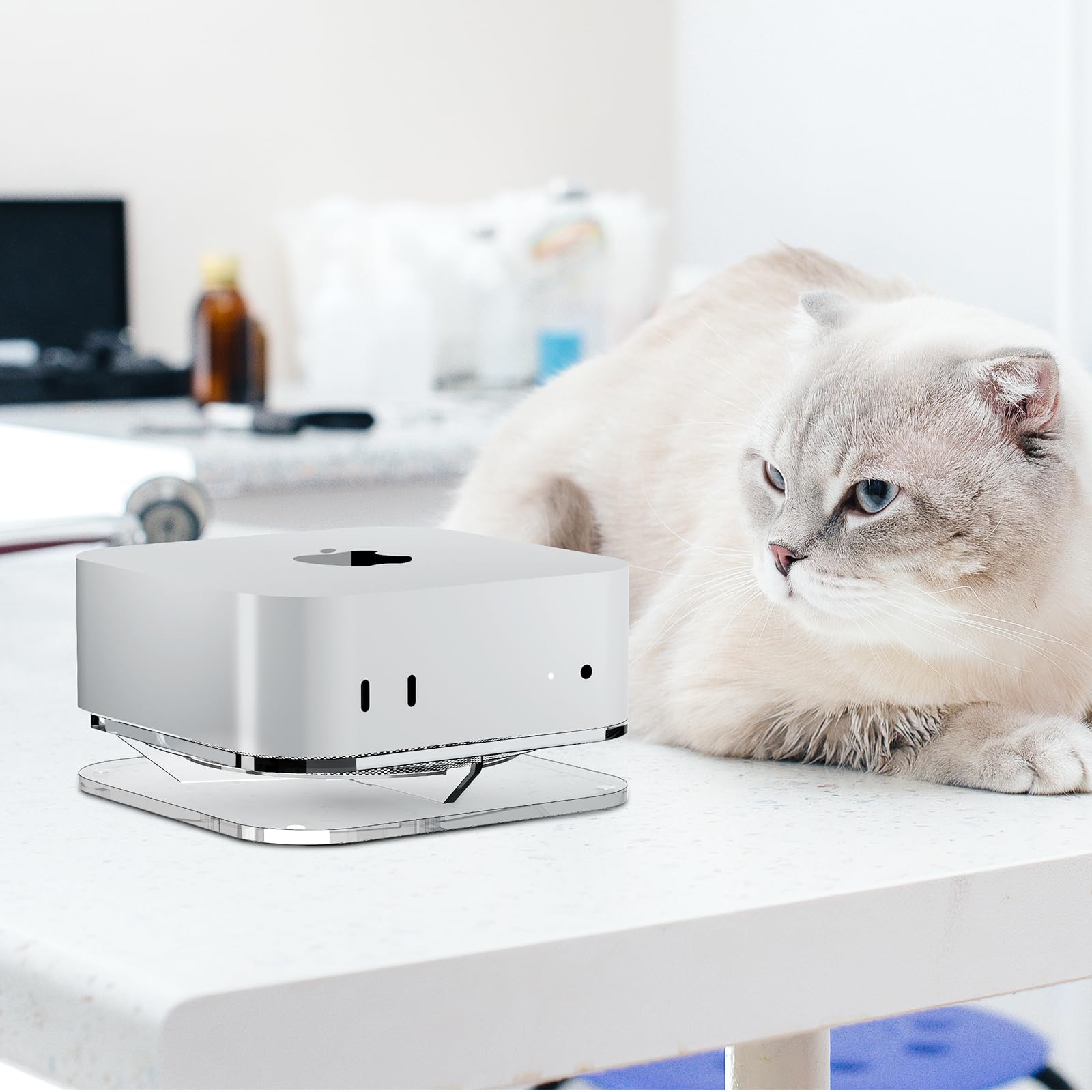 Amazon.co.jp: CaSZLUTION Mac Mini M4スタンド エアフィルター内蔵