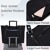 Vista 6 de VONXURY - Bolsa de mano para laptop para mujer, bolsa de hombro para computadora de 15.6 pulgadas, bolsa de trabajo para profesores, bolsa de viaje