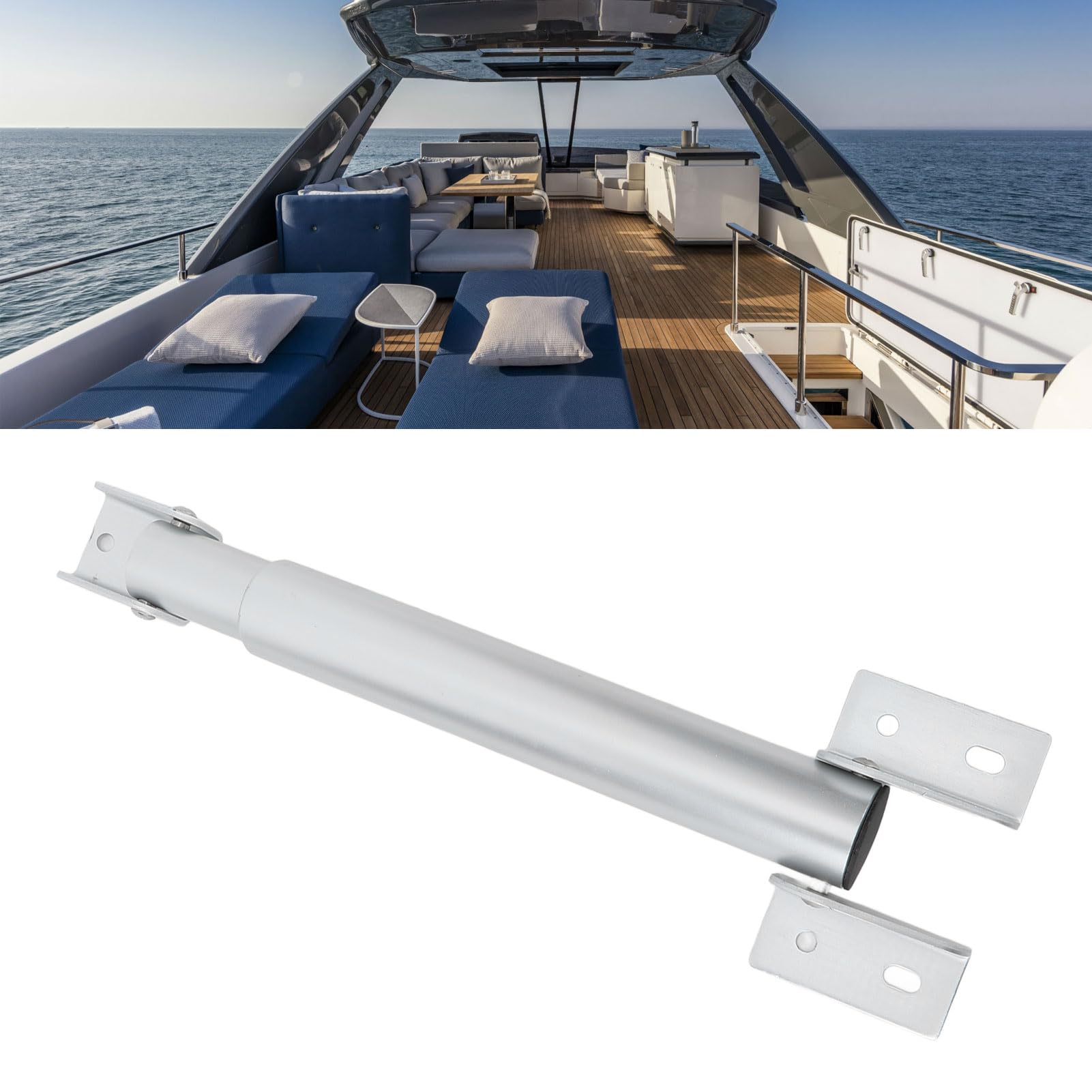 aqxreight Pata de Mesa Plegable Telescópica de Aleación de Aluminio para Yate RV, Pata de Mueble Inoxidable con Soporte de Carga Fuerte