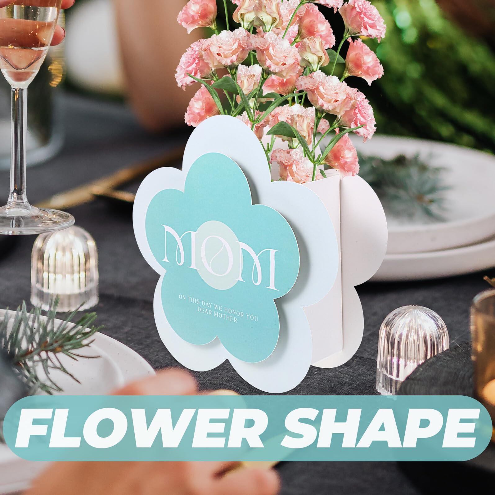COHEALI 9 Stück 3 Stück-Pack Blumenverpackungsbeutel aus Papier Tragbare Muttertagstaschen mit Blumenmotiv Große Papiertüten für Geschenke und Aufbewahrung