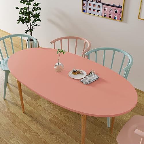 Miniatura 6 de Papel adhesivo rosa melocotón de 30 x 118 pulgadas, papel tapiz autoadhesivo grueso, con textura, color rosa sólido, extraíble, para inquilinos,