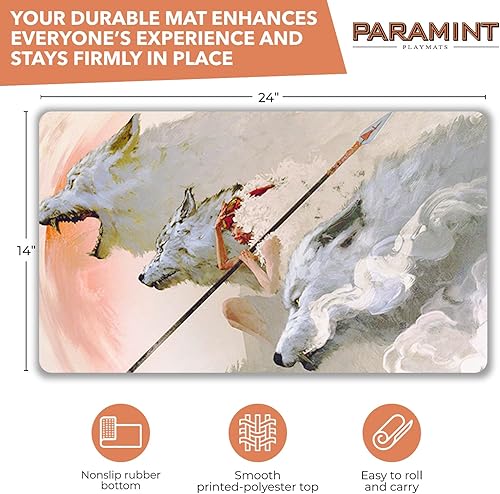 Miniatura 2 de The Pack (cosidas)  Alfombra de juego de anime Mononoke  Compatible con Magic The Gathering Playmat  Play MTG, YuGiOh, Pokemon, TCG  Diseños