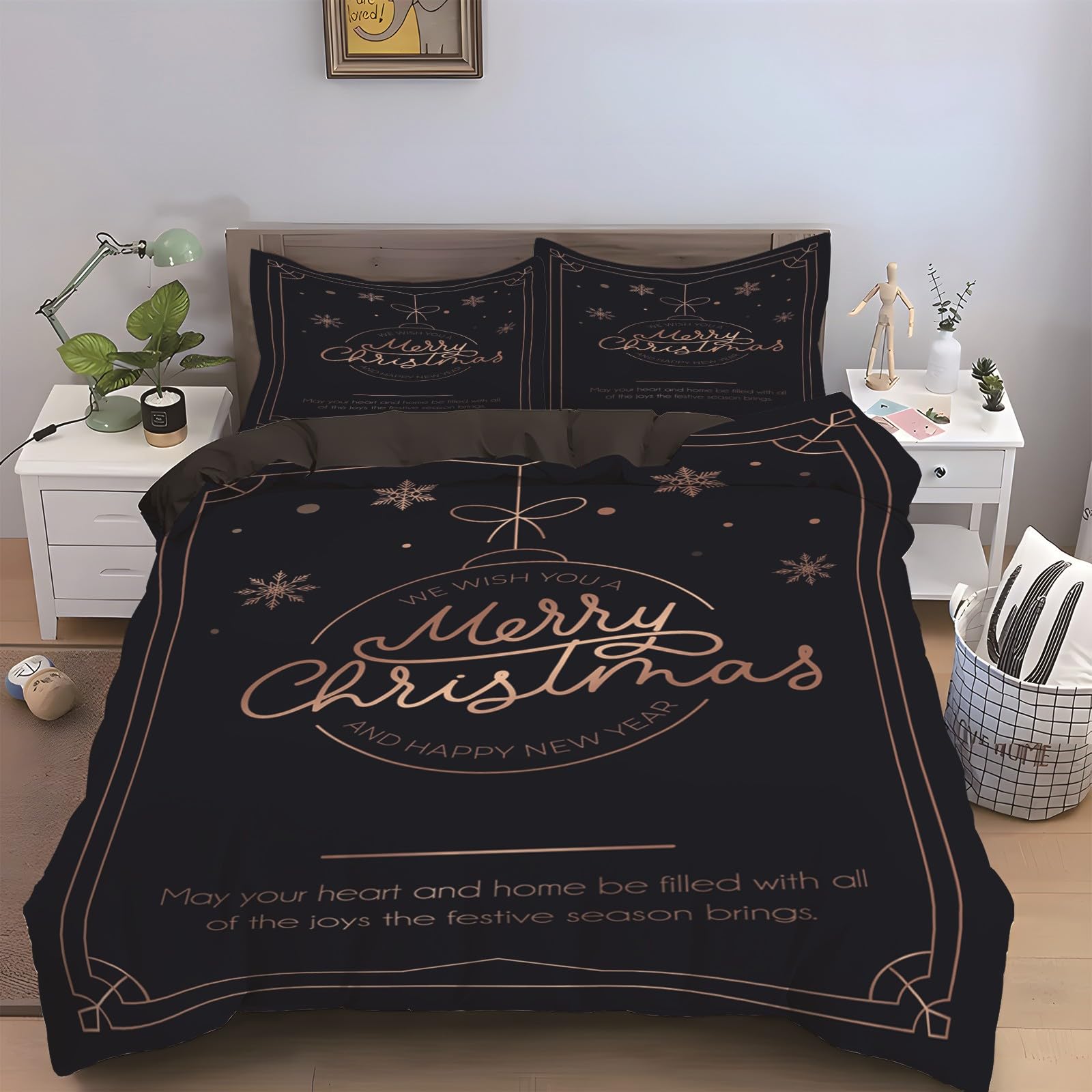 Housse de couette Nouvel An 160x200 pour transformer votre chambre d'amis