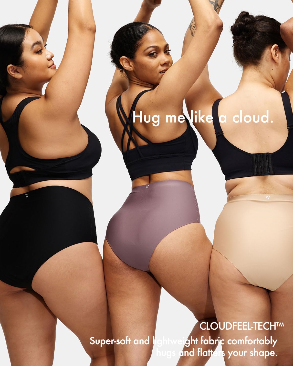 Auslaufsicher2.0 Inkontinenzunterwäsche mit hoher Taille, ultimative Saugfähigkeit, für Damen, Periodenunterwäsche, starker Durchfluss, hält 10 Tampons, Multi-Kombination, 2XL XL