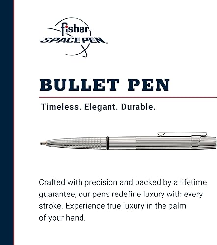 Miniatura 2 de Fisher Space Pen Bullet Pen  Serie 400  X-Mark Tapa plana cromada con clip  Caja de regalo