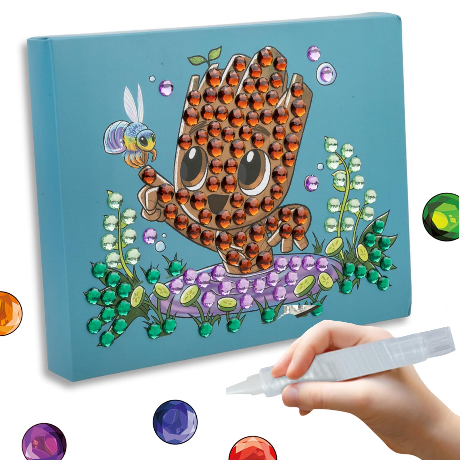 Kit canevas Crystal Art Groot Marvel pour loisirs créatifs enfants - 8