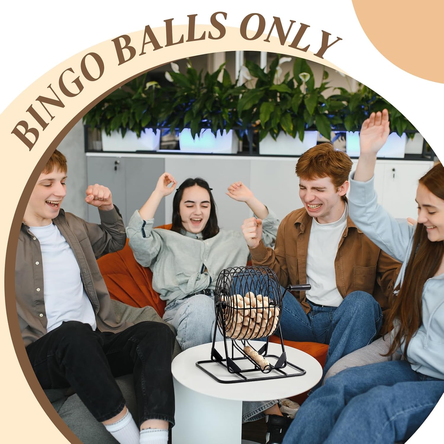 200 Pcs B-1 to O-200 7/8-inch Bingo Balls, Solid Wooden Replacement Bingo Game Balls for Parties, Prize Raffles