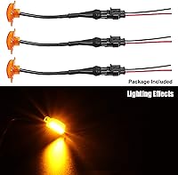 Vista 2 de BASIKER Luces de parrilla delantera automática para Ford F150 F250 F350 2004-2019 decoración LED externa Paquete de 3 lentes ámbar