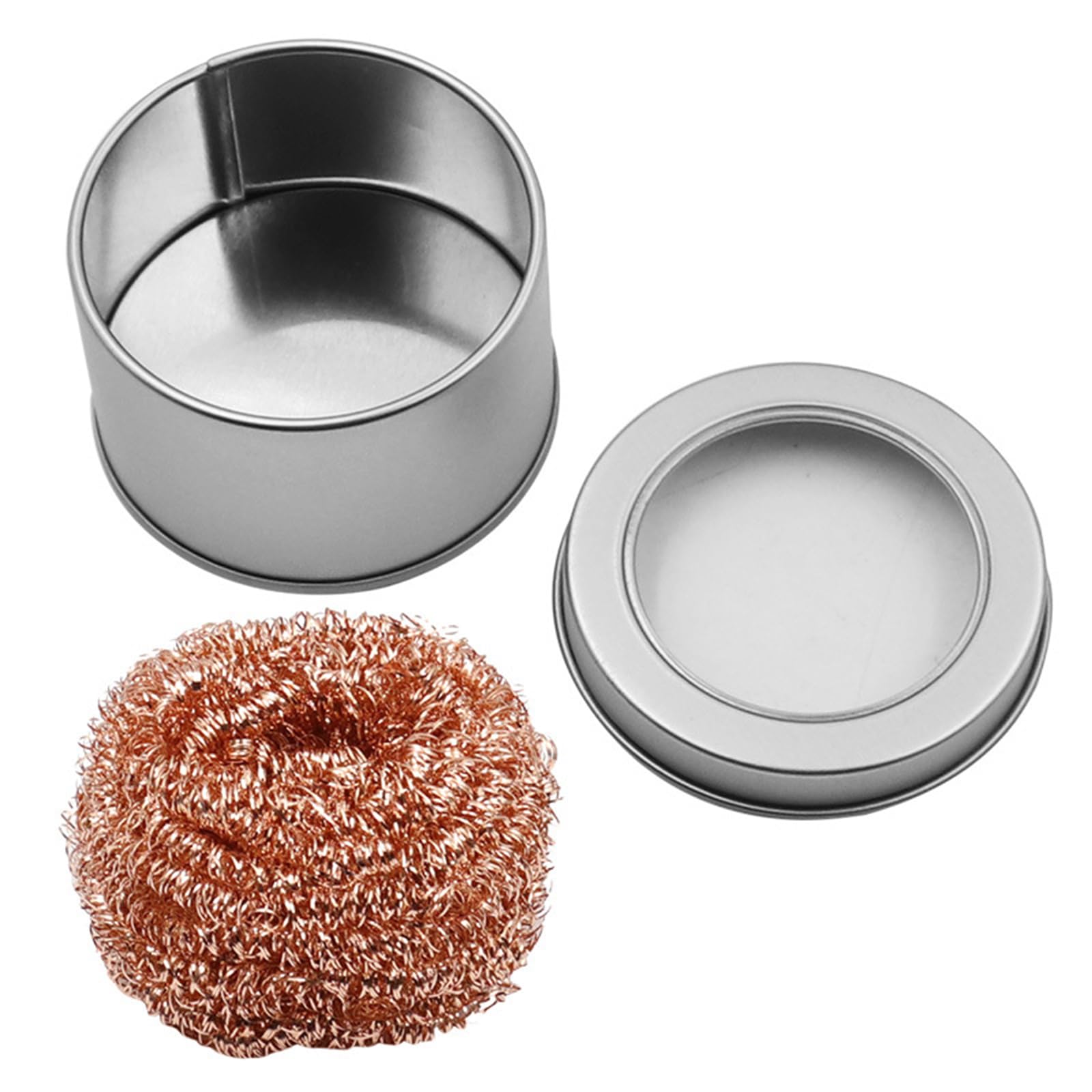 Vdaxvme Solder Iron Tip Cleaner Soldering Tip Cleaner Welding Tip Cleaner Soldering Metal Sponge Electronics Repair