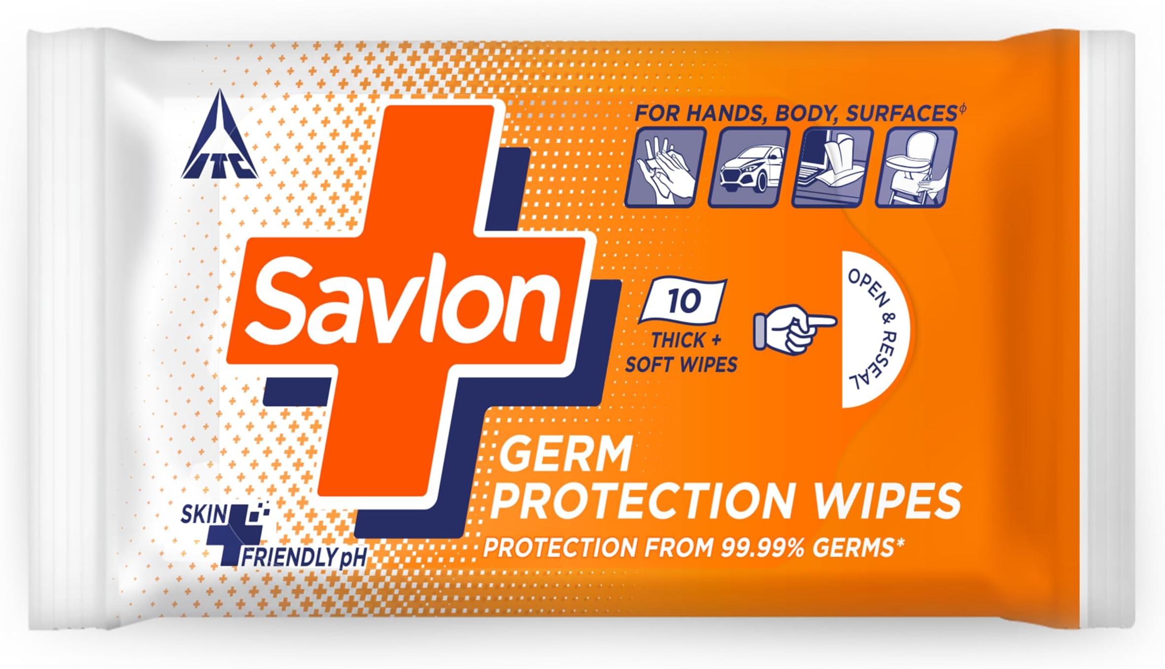 Savlon Germ Protection Wipes 10 nos Pack