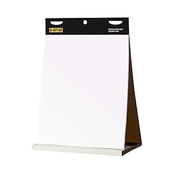 Kav Tabletop Self Stick Flipchart Paper Pad With Plain Perforated | Seychelles