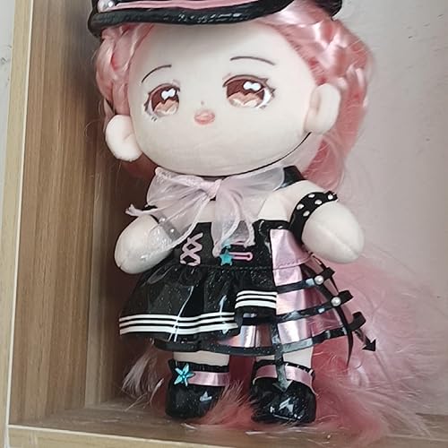 Miniatura 5 de CALEMBOU Muñeca de felpa de 7.9 in, linda muñeca de algodón con esqueleto articulado, muñeca de anime suave de peluche, muñeca Nikki coleccionable