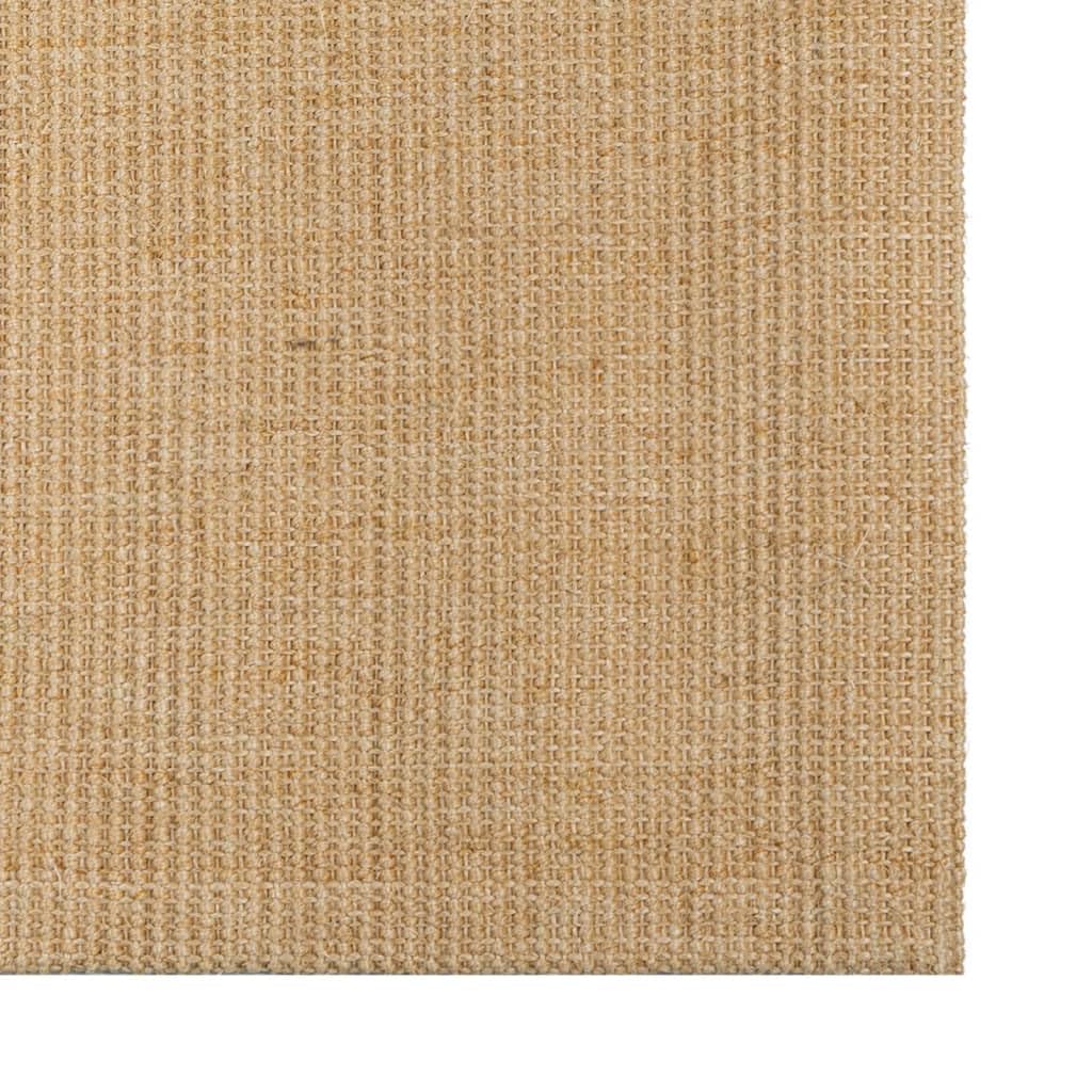 Tapis en sisal naturel 66 x 150 cm, tapis de sol antidérapant pour salon, salle à manger, chambre à coucher, régulateur d'humidité, décoration facile d'entretien