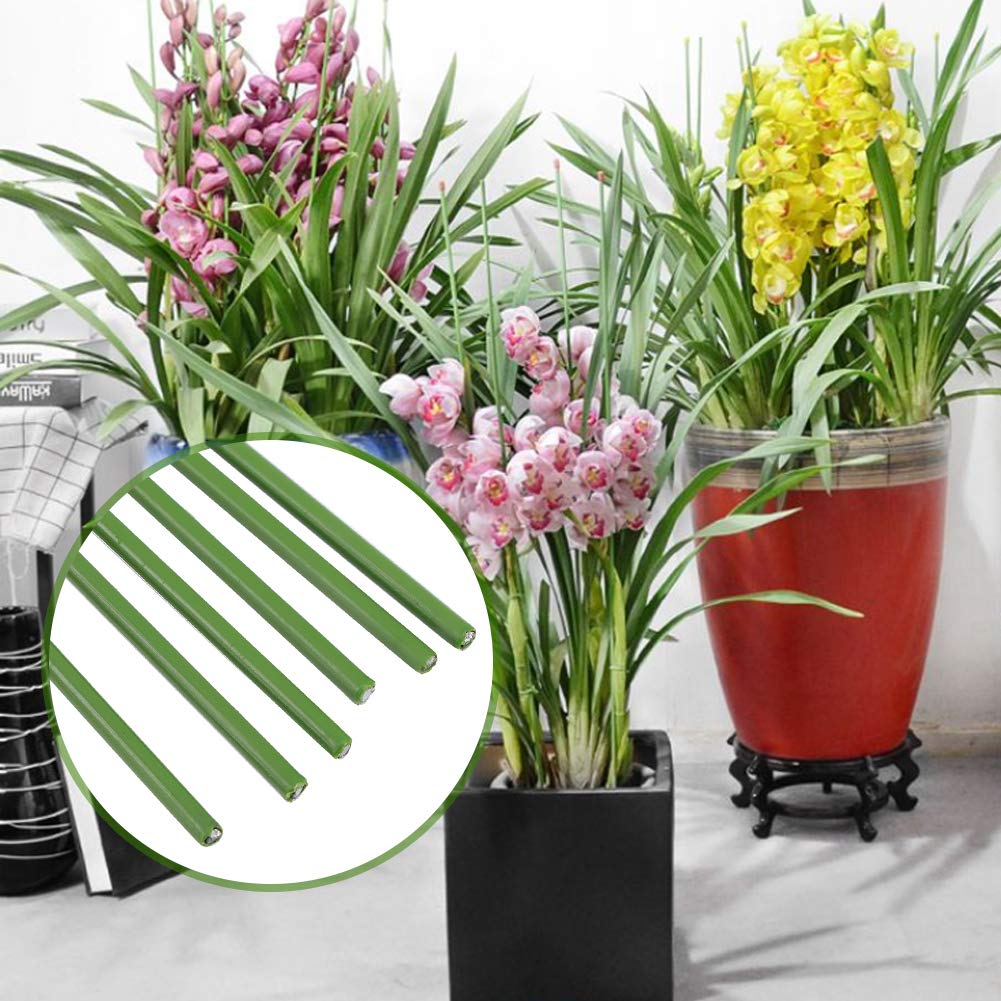 Jenngaoo 12Pcs Cerchio a Tunnel per Serra da Giardino, 120x3.2mm Serra Flessibile Case Supporto per Piante da Fiore Telaio con Rivestimento in plastica Filo di Ferro per Tessuto da Giardino