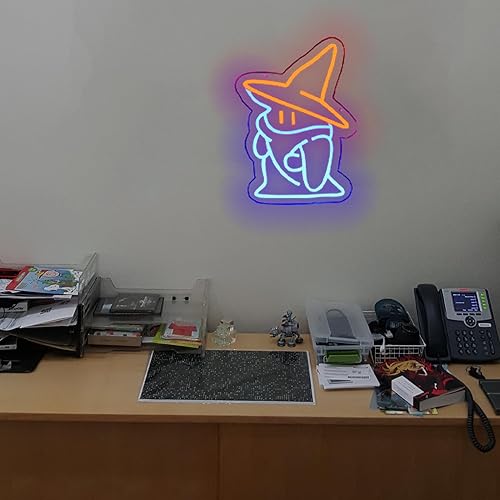 Miniatura 3 de Black Mage FF Neon Signs Fantasy Lights Wall Final Black Mage Led Vivi Ornitier Sign Party Bedroom Bar Living Room Party Man Cave Game Room Party