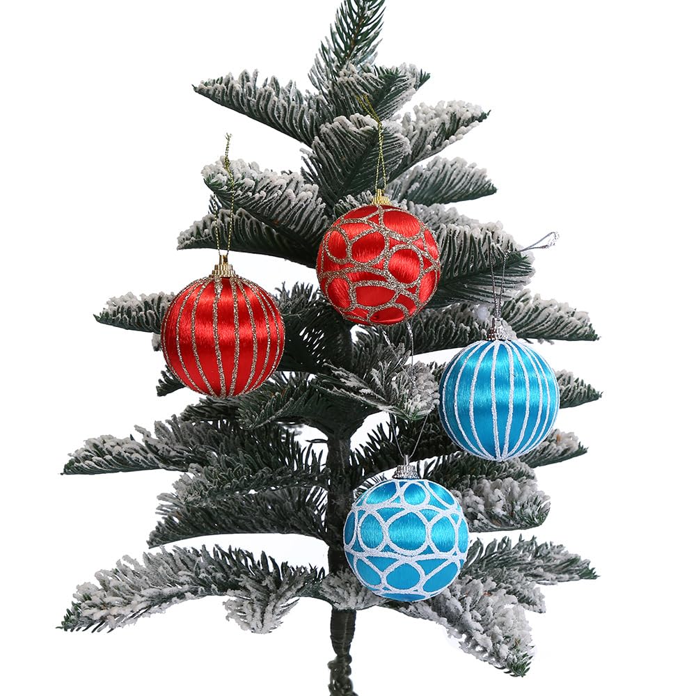 Bolas de Navidad, Champagne Bolas de Navidad 16Pcs 6cm Baubles Decoraciones claras para Las Vacaciones del árbol Casa Decoración de la Fiesta de Navidad ﻿ (Champagne Oro)