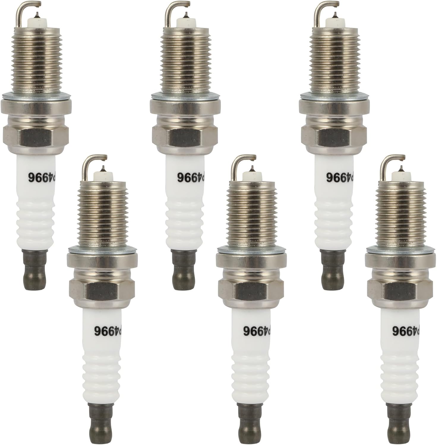 SCITOO Platinum Iridium Spark Plugs 4996 for Lexus GS300 1994-1997, SC300 1992-1992/1994-1998 & for Toyota Supra 1993-1997, 3.0L Pack of 6