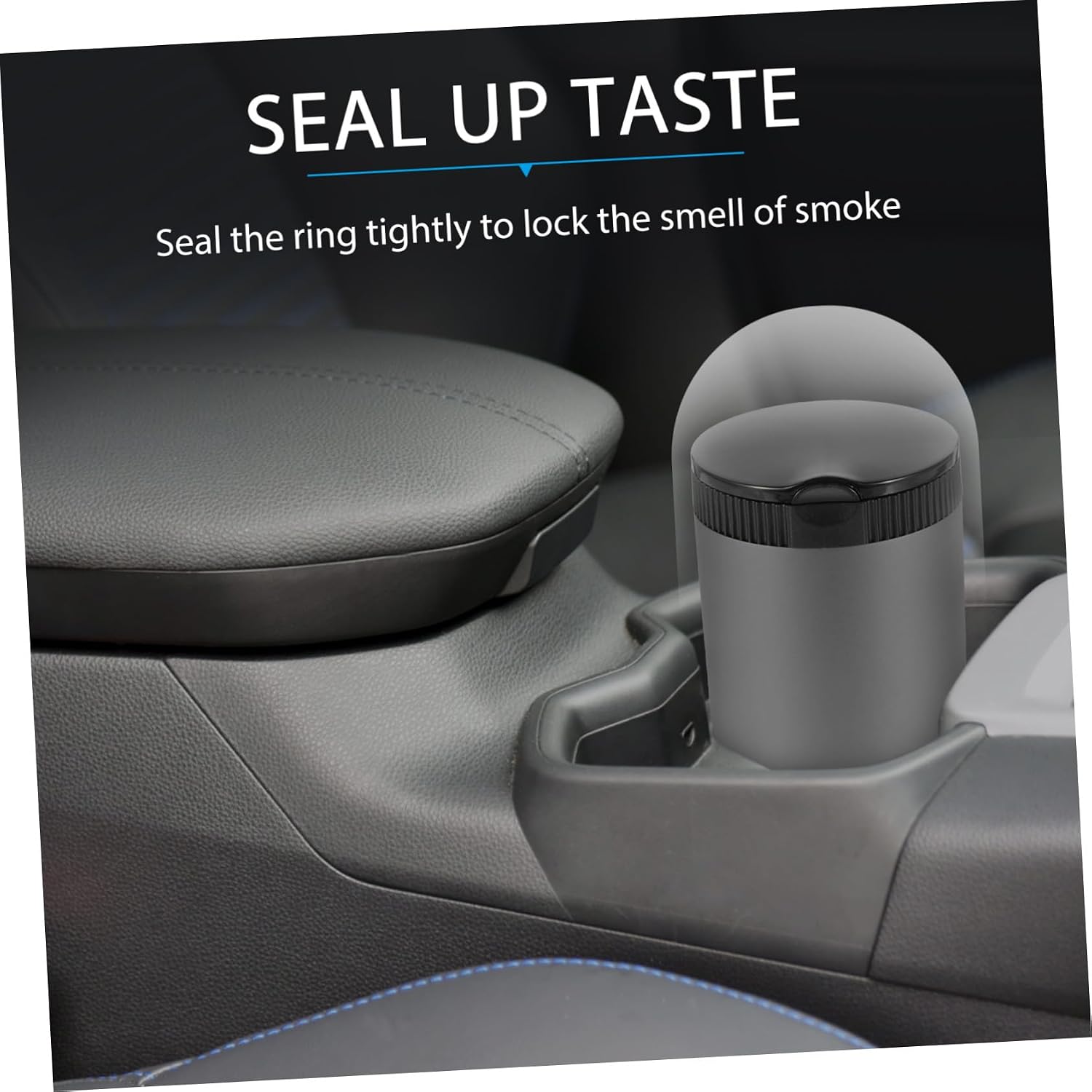 Portable Alloy and Lid Aluminum with Light Ashtray LED Car image 5