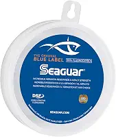 Seaguar Blue Label Líder de linha de pesca 100% flourocarbono, água doce, vários tamanhos