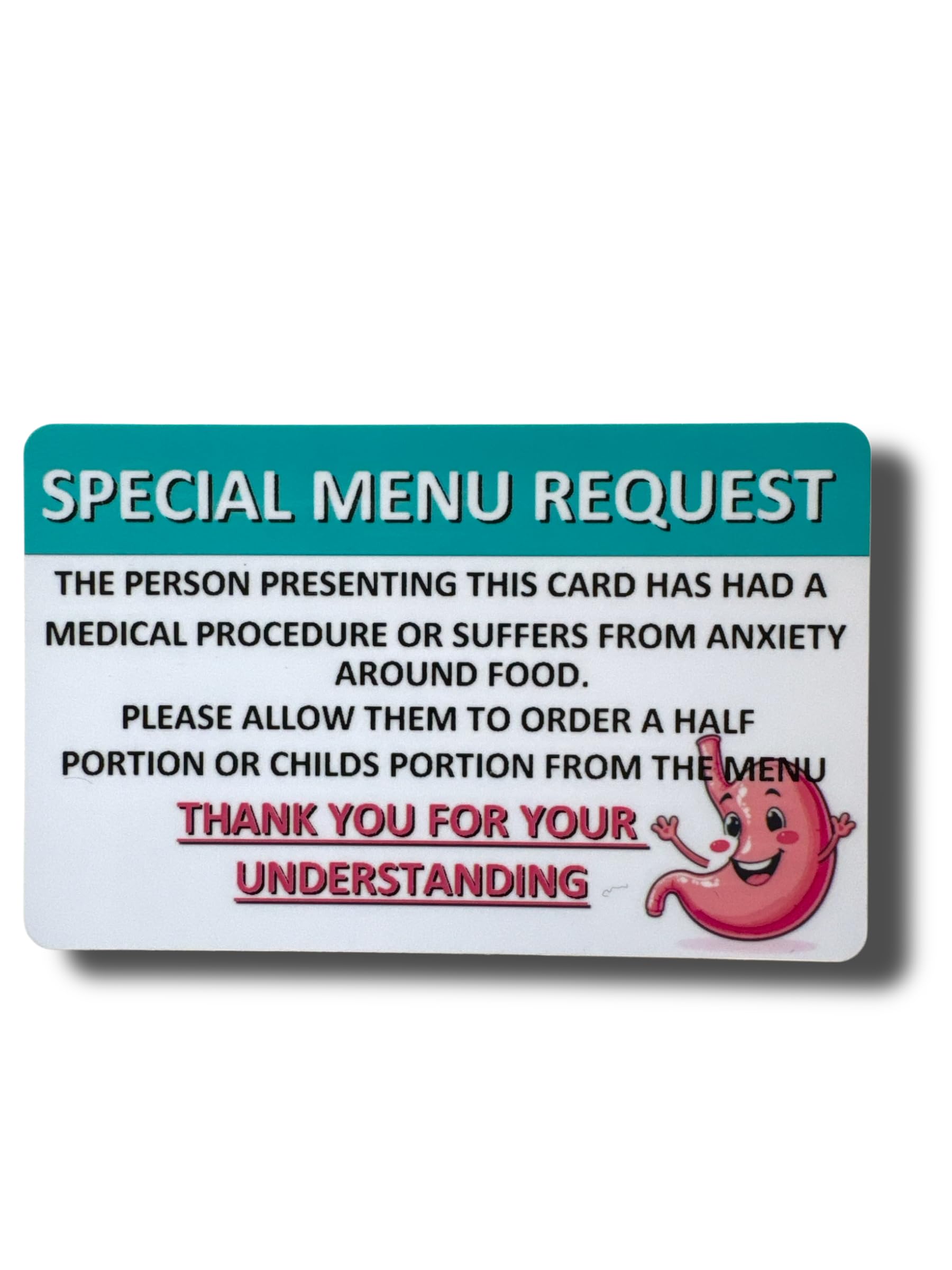 Medical Awareness Information Card (Special Menue Request) โ image 1