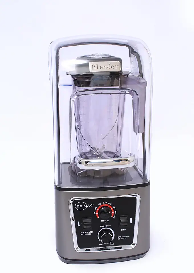 Liquidificador BRIMAC potente silencioso Encapsulado, 2,5 Litros, 220 o mais potente do mercado