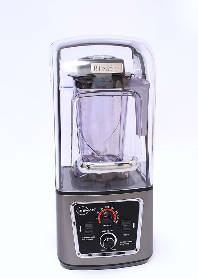 Liquidificador BRIMAC potente silencioso Encapsulado, 2,5 Litros, 220 o mais potente do mercado