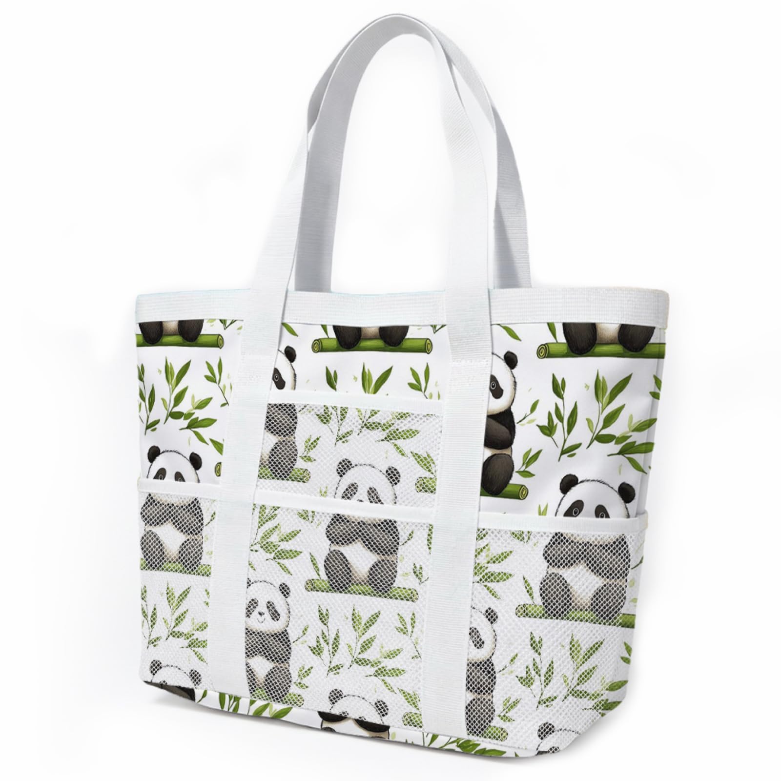 Sac de Plage Sac Fourre Tout Voyage Tote Bag Piscine Avec Fermeture Éclair Cabas de Voyage Accessoire Plage Pliable Et Léger Beach Travel Bag Gym Cabas Femme