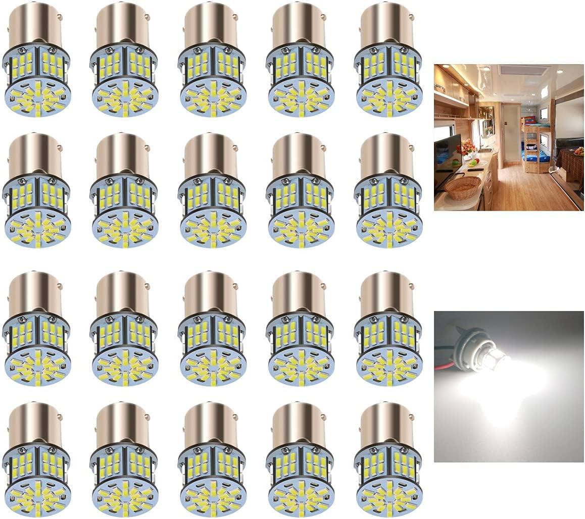 KISLED 12V RV LED Interior Lights, 20 Packs 1141 1156 1003