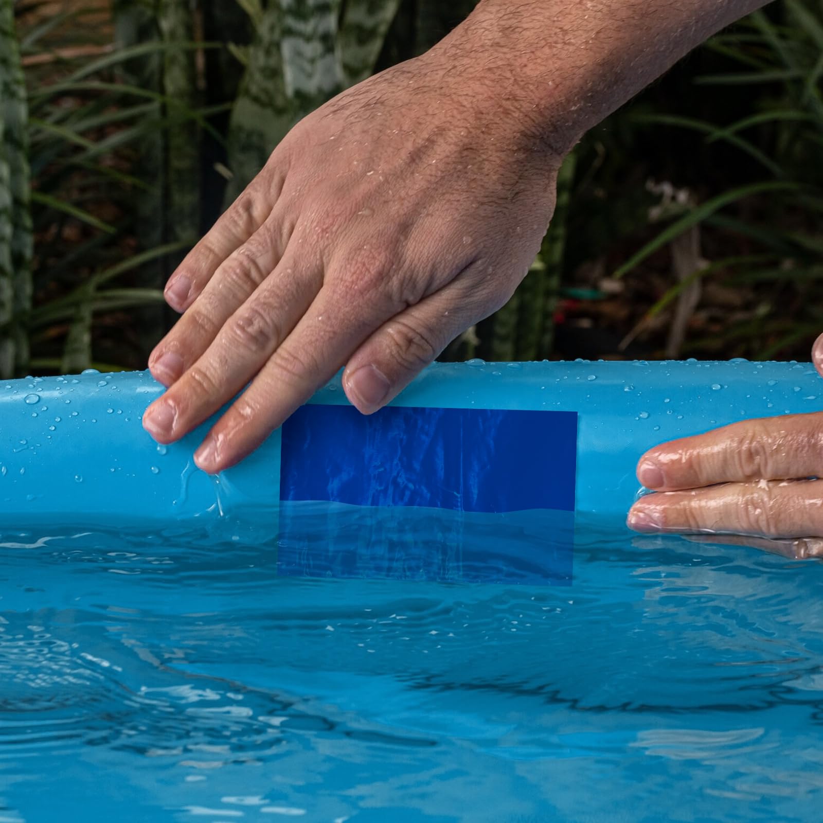 Nastro super impermeabile, 15,2 cm x 4,9 m, autoadesivo, a prova di perdite, nastro sigillante in butile blu ad alta resistenza, per tetti di camper, crepe sul tetto, toppa per rivestimento