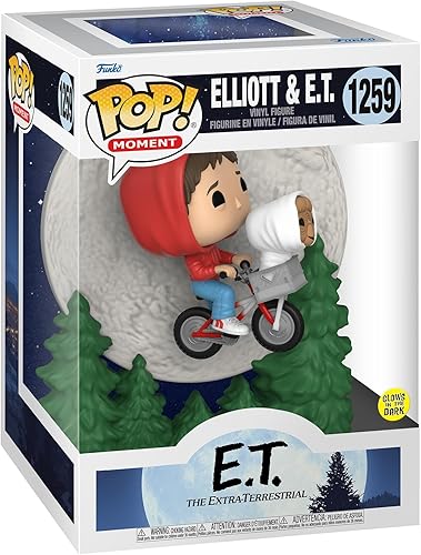 Funko Momento: E.T. El extraterrestre - Elliot y E.T. Flying (resplandor en la oscuridad), multicolor, 50769