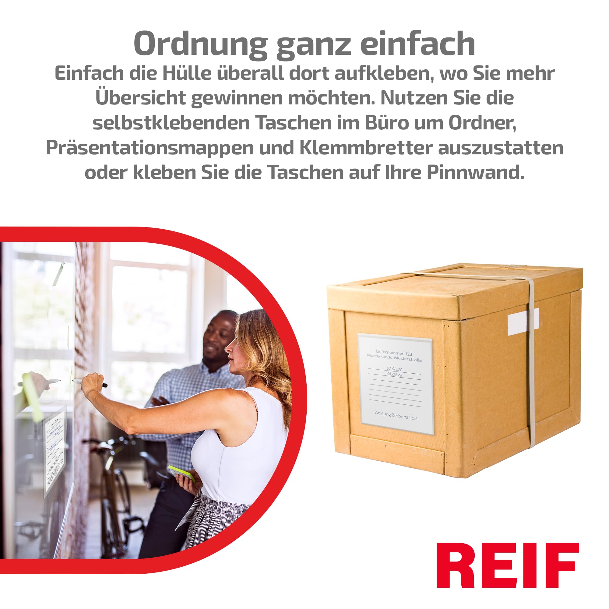 50 Stück Taschenhülle selbstklebend DIN A4 hoch, Vinyl-Weichfolie glasklar 0,140 mm, Selbstklebetaschen transparent, Made in Germany