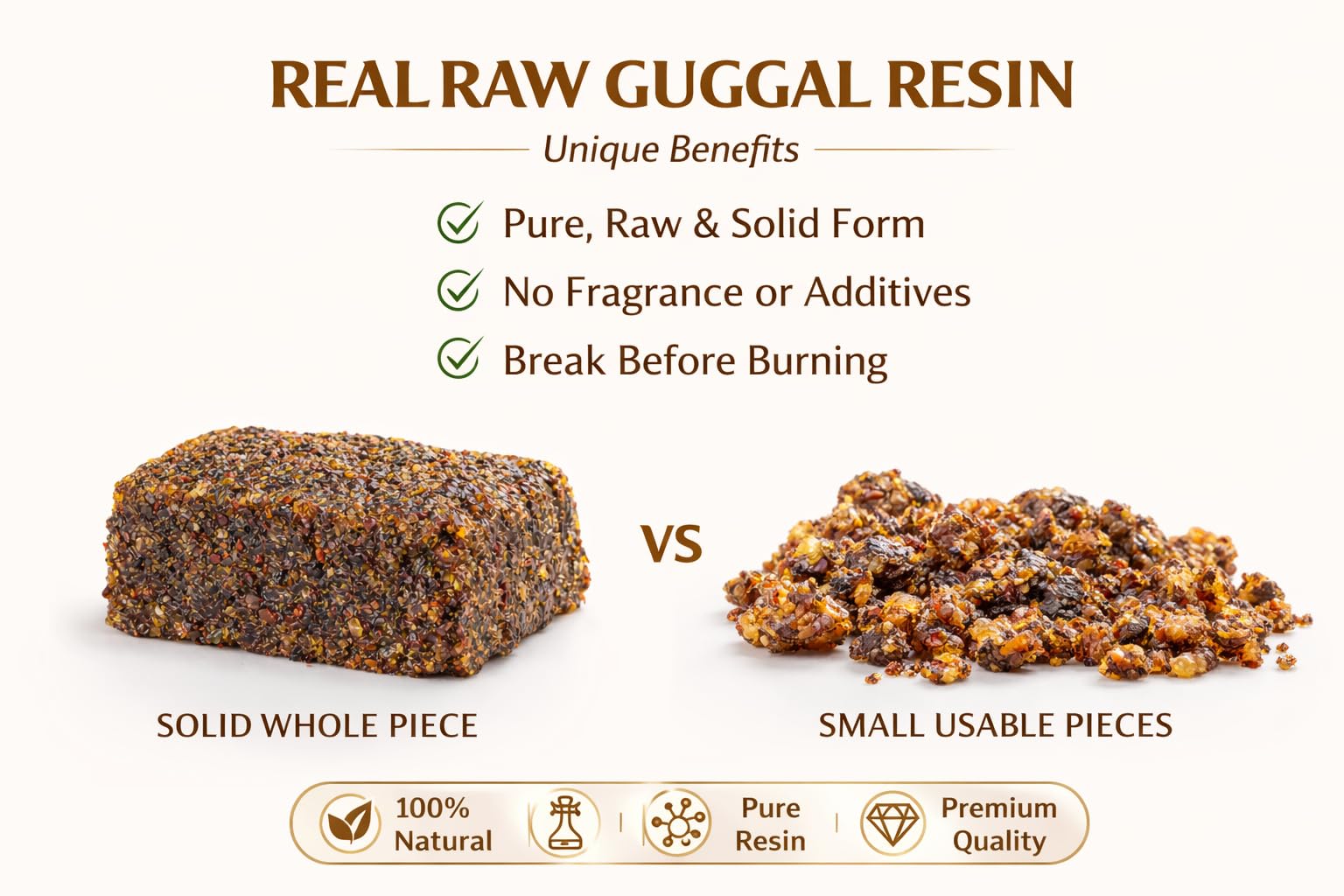 Pure Guggul Resin for Pooja & Havan -6 Pure Guggul Resin for Pooja & Havan -6