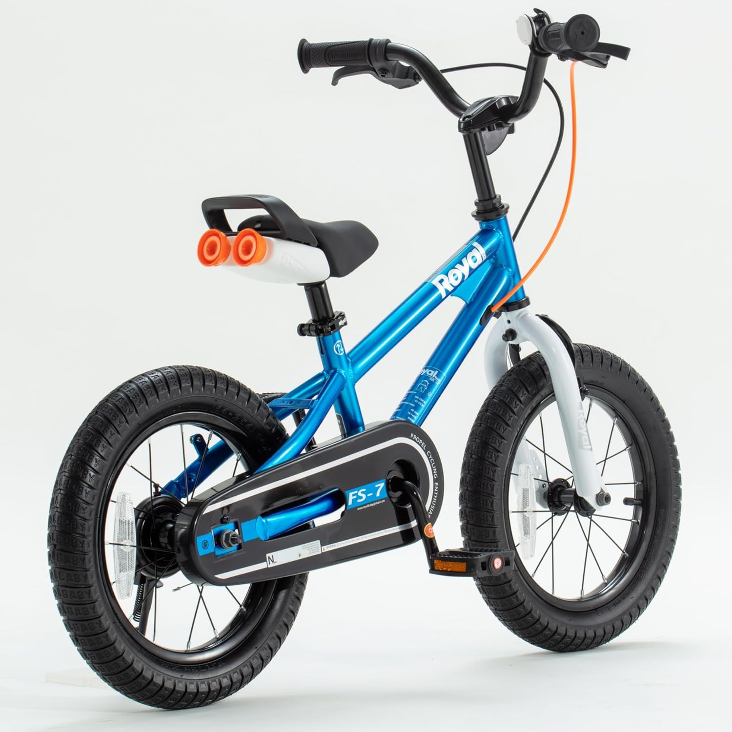 RoyalBaby Freestyle-7 Toddlers Kids Bike 12 Inch Wheel Dual Handbrakes Bicycle Beginners Boys Girls Ages 3-4 Years, Blue