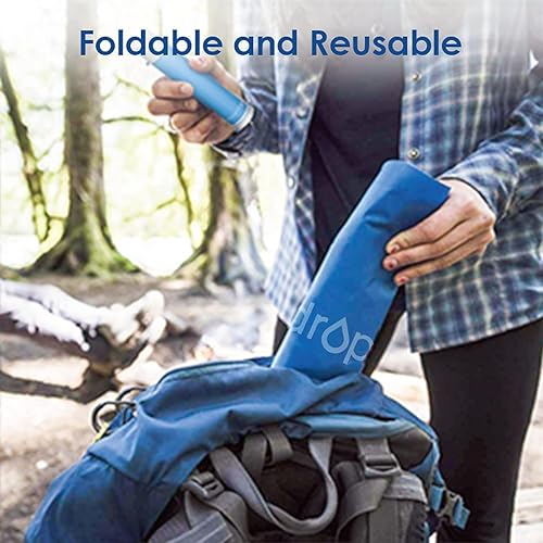 Miniatura 5 de Waterdrop Bolsa de agua de gravedad para camping, viajes, mochileros, senderismo y emergencia, compatible con filtro de agua, flexible plegable,