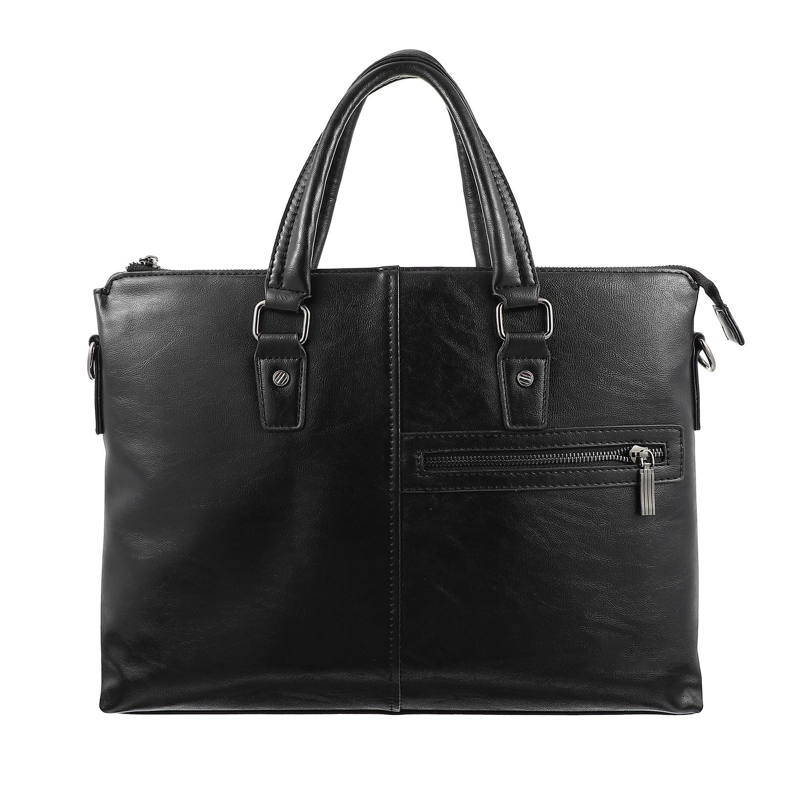 Borsa per Laptop da Lavoro Grande, in Pu Nero