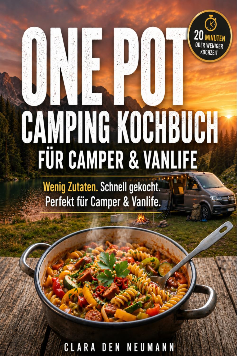 One Pot Camping Kochbuch für Camper & Vanlife: Praktische One-Pot-Rezepte mit meist nur 6 Zutaten für Camper, Wohnmobil & Outdoor-Küche. Einfach, schnell und lecker – in unter 20 Minuten zubereitet