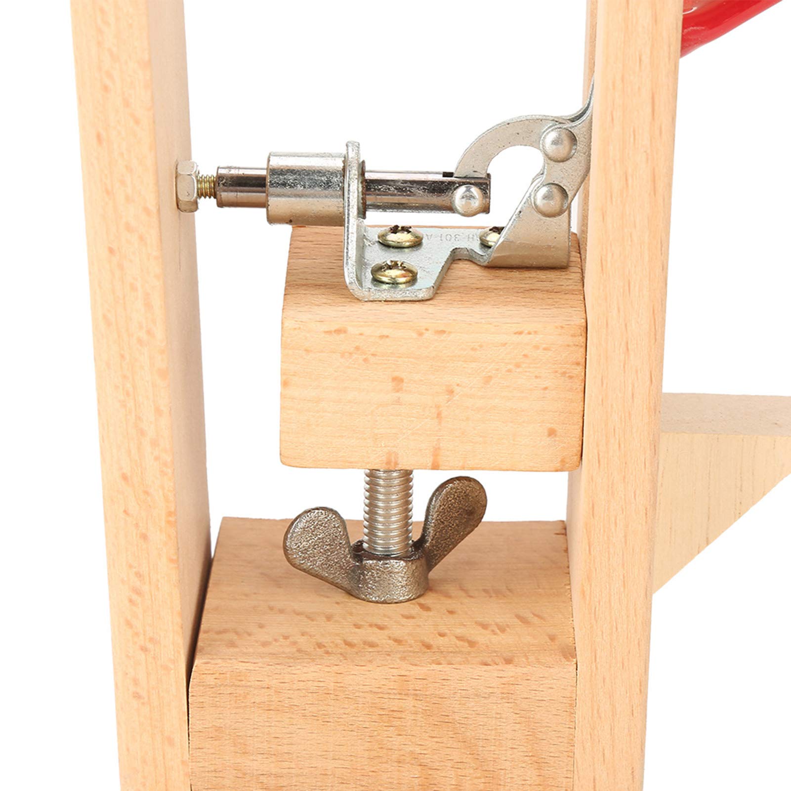 Ejoyous Supporto in Legno Regolabile Strumenti per Cucire, Strumenti per Cucire Cucitura a Mano Craft Cucito Pony Horse Strumento Morsetto Cuoio per Cucire Il Cuoio
