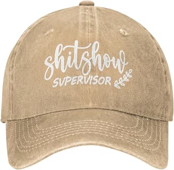 Shit Show Supervisor Hat Premium Baseball Hat Funny Caps for Men Women,Unisex,Ideas Gifts