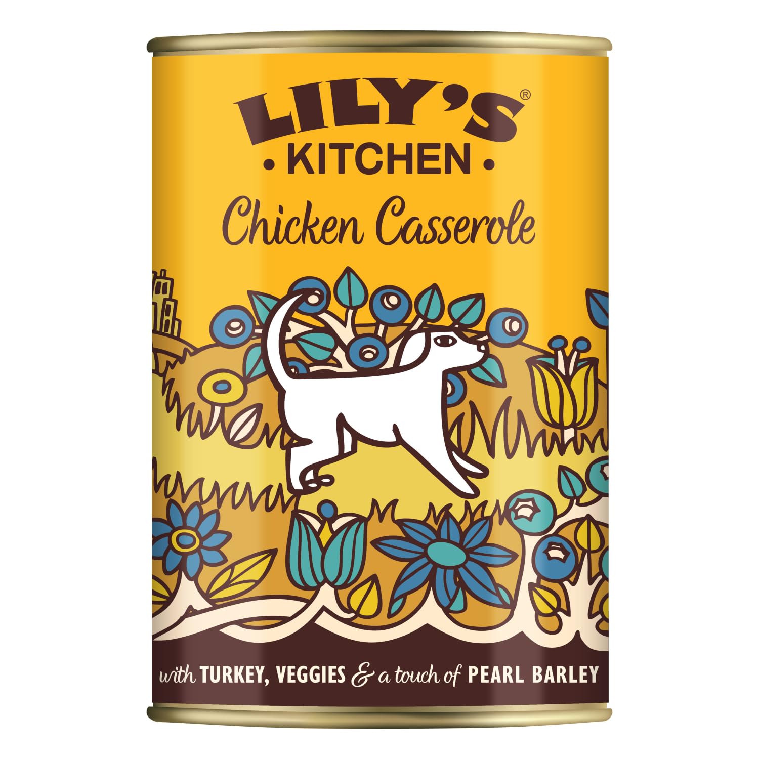 Lily’s Kitchen Fabriqué à partir d’ingrédients naturels Boîte d’Aliments humides pour Chiens Adultes au Poulet et à la Dinde 6 x 400g
