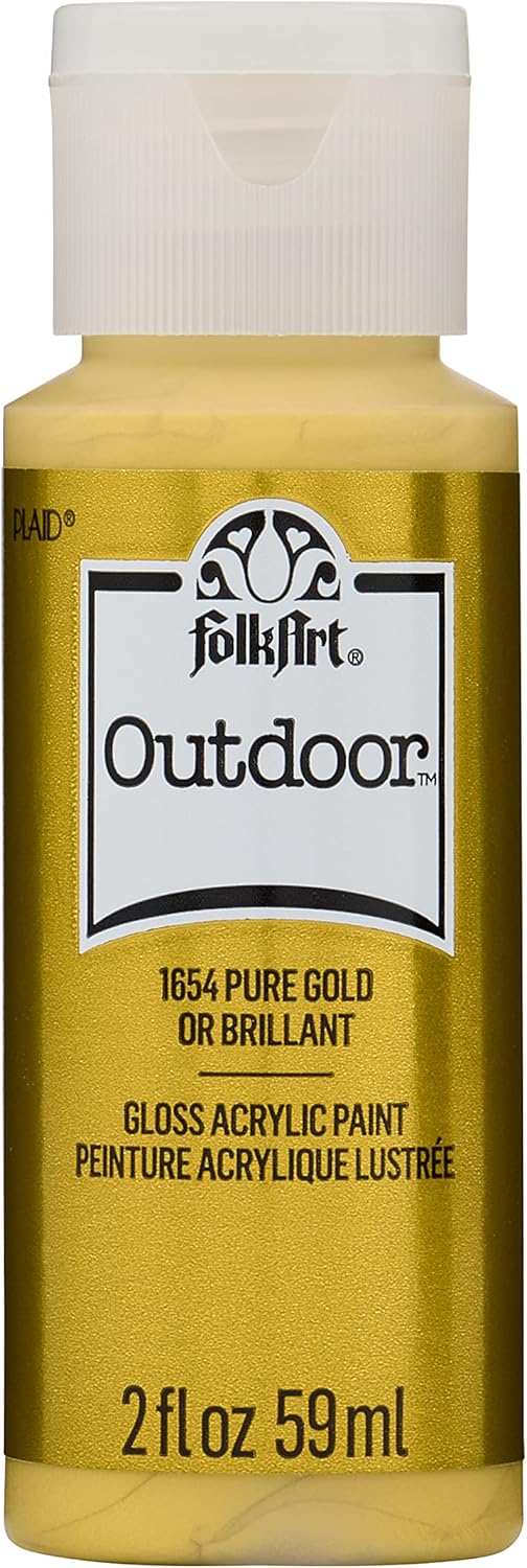 FolkArt Outdoor Acrylic Paint in Assorted Colors (2Ounce), 1654