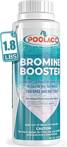 Potenciador de bromo de 1.8 libras para jacuzzis y spas  Bromuro de sodio de acción rápida para construir reserva de bromuro  Compatible con