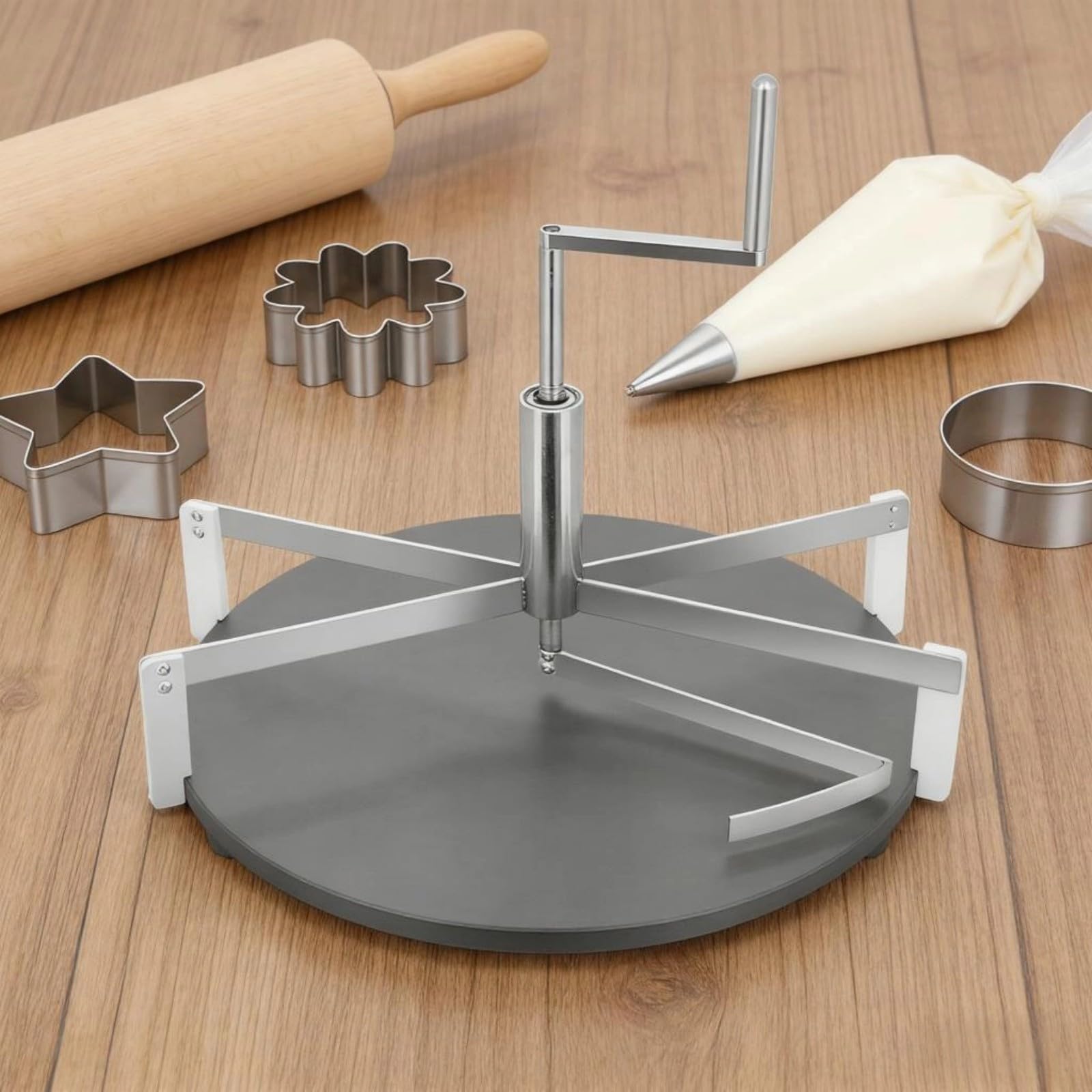 Raschietto per pancake rotanti multiuso per dolci fatti in casa e rotoli uova con finiture lisce antiaderenti Spalmatore per crepes rotante professionale