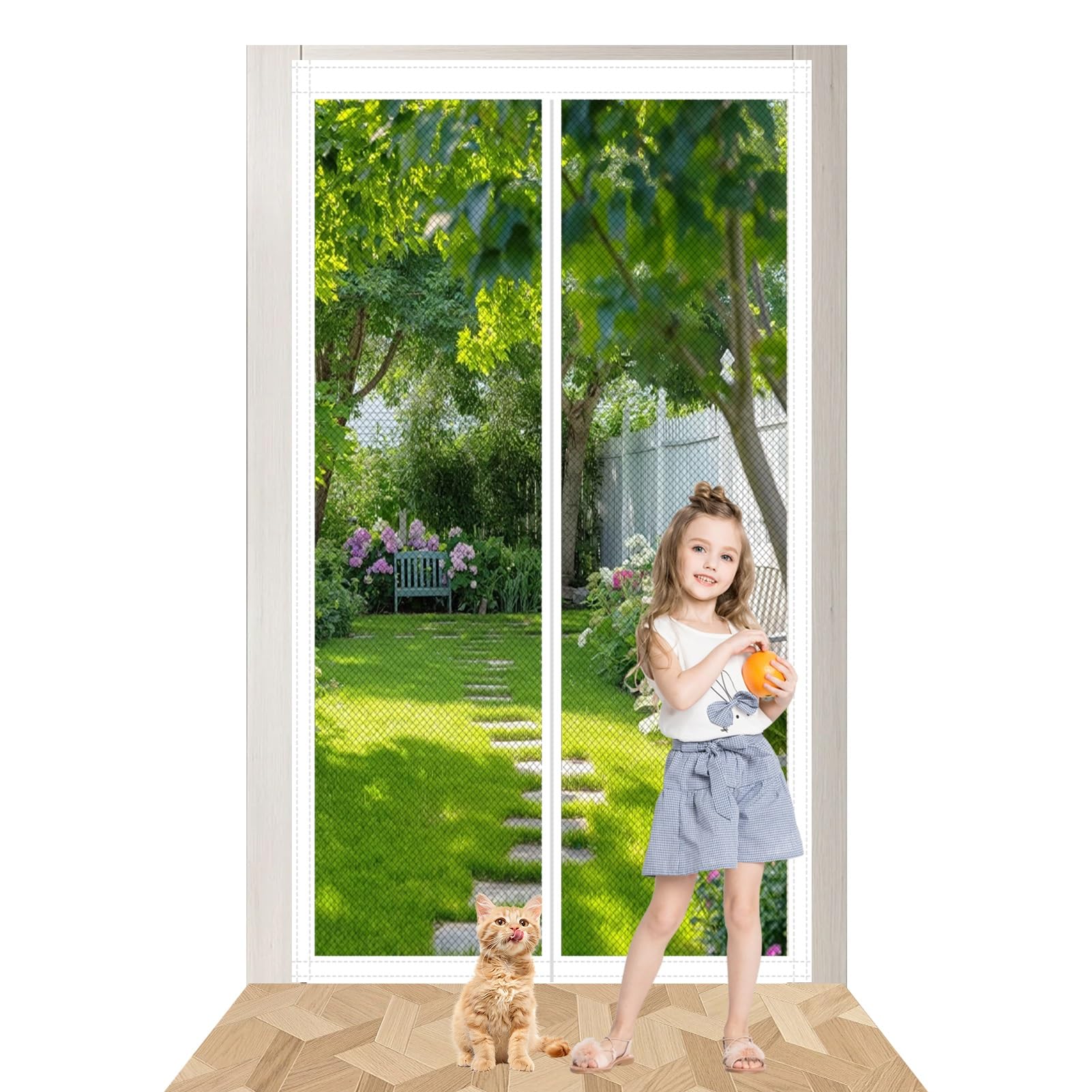 Moustiquaire porte aimantée 107x213 anti-moustique cuisine salon