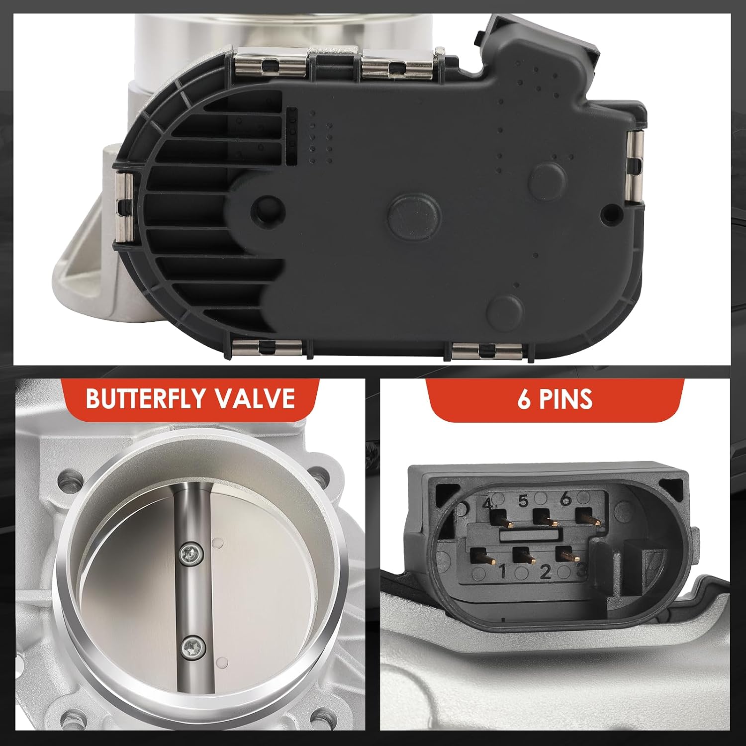 Electronic Throttle Body Fit forHyundai Santa Fe 2010-2012, Sonata 2008-2013, Tucson 2011-2013 & Kia Optima 2006-2010, Sportage 2011-2013, Sorento, Magentis, Rondo, 2.0L 2.4L 4Cyl